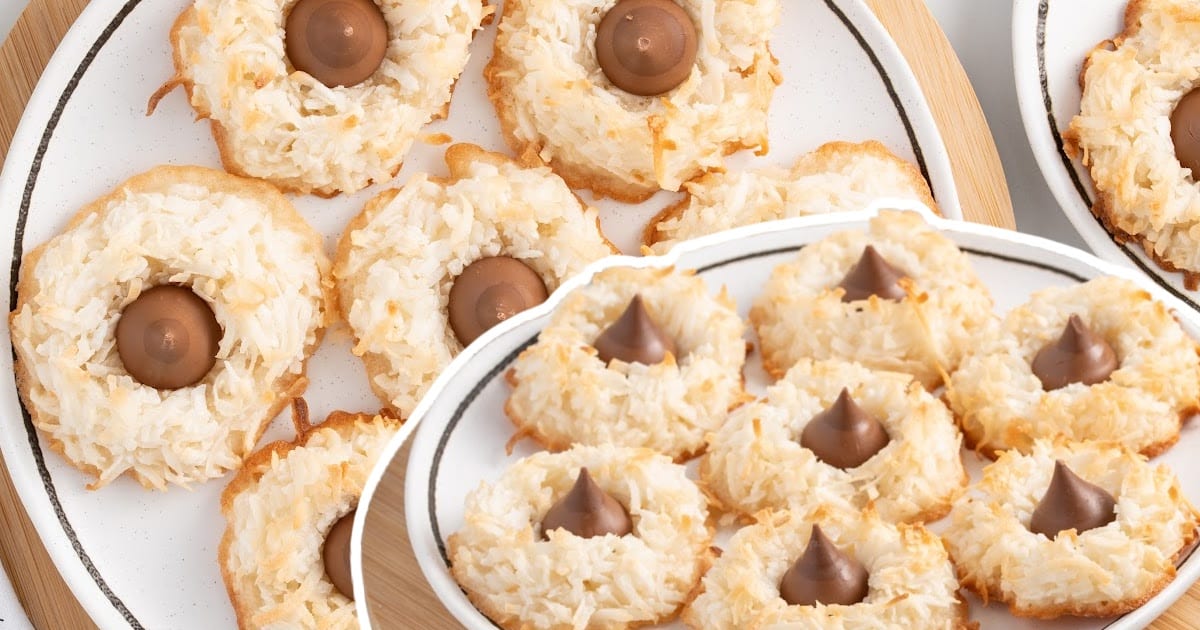 Coconut Blossoms on plates