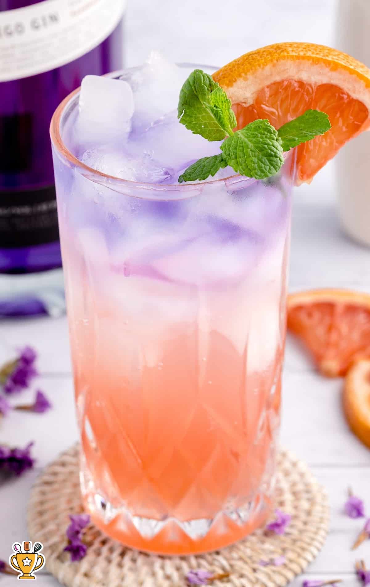 A glass of Empress Gin Cocktail