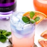 An up close photo of Empress Gin Cocktail