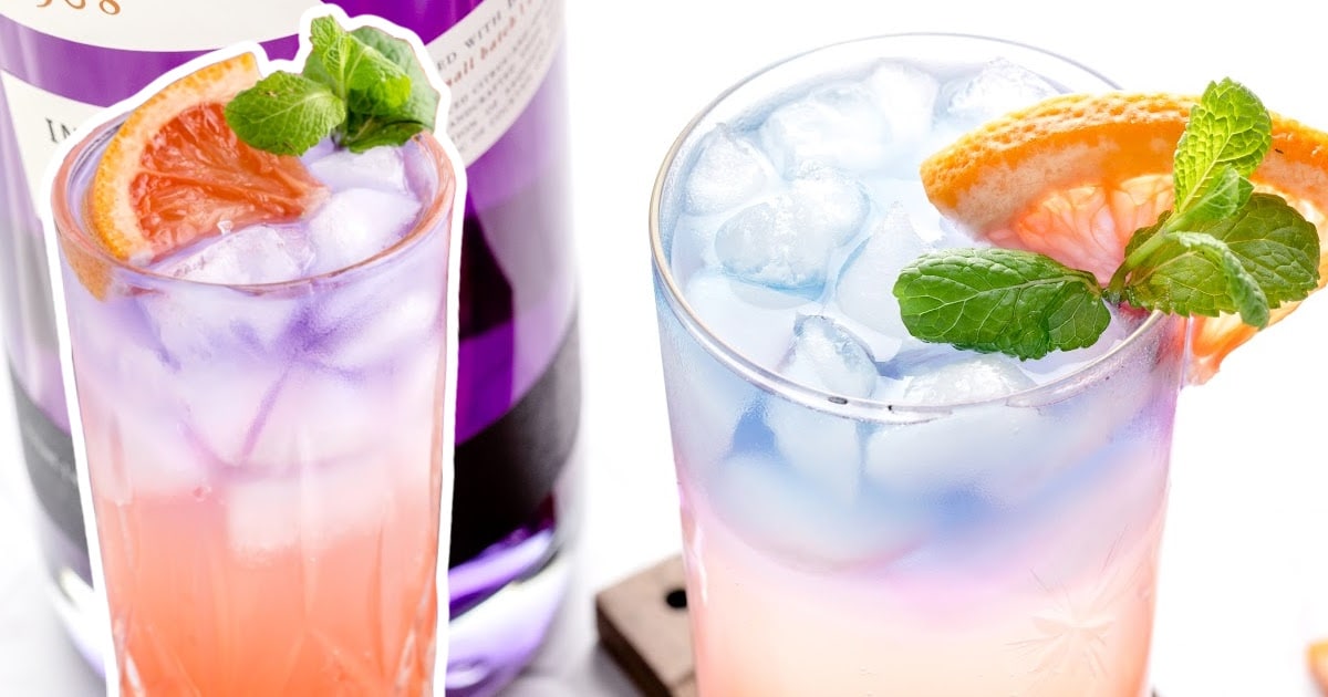 An up close photo of Empress Gin Cocktail