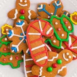 A plate of Gingerbread Cookies