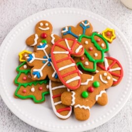 Gingerbread Cookies on a plate