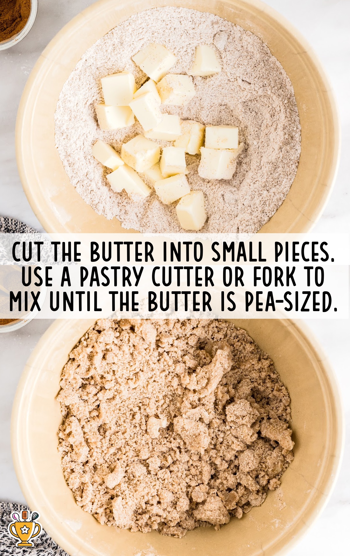 Butter cut into small pieces