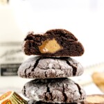 A stack of Reese's Crinkle Cookies