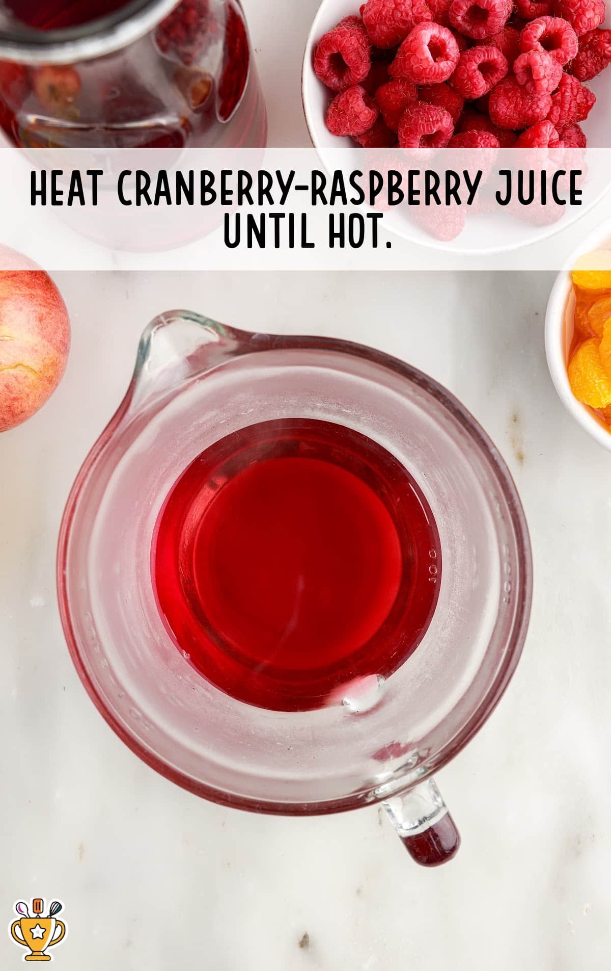 cranberry-raspberry juice in a jar