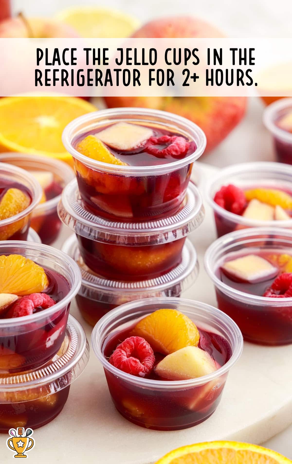 Sangria Jello Shots cups