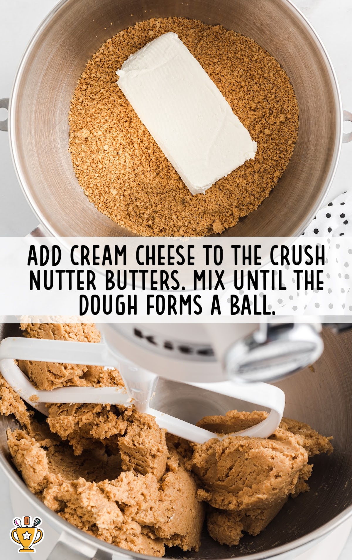 cream cheese added in the crush nutter butters