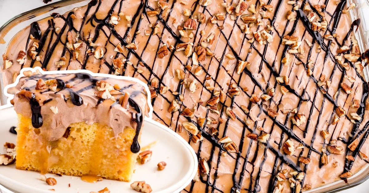 Turtle Poke Cake