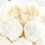 A stack of Coconut Snowballs