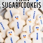 A bunch of Gingerbread Man Sugar Cookies