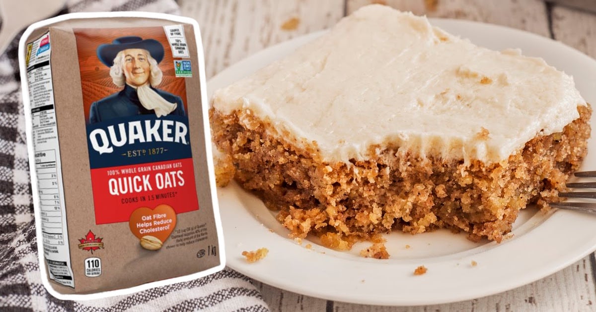 a slice of oatmeal cake with a bite out of it.