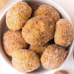 A bowl full of Pumpkin Donut Holes