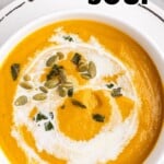 Pumpkin Soup in a bowl