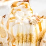 A close up photo of Salted Caramel Pie