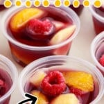 Sangria Jello Shots in cups