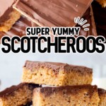 A stack of Scotcheroos