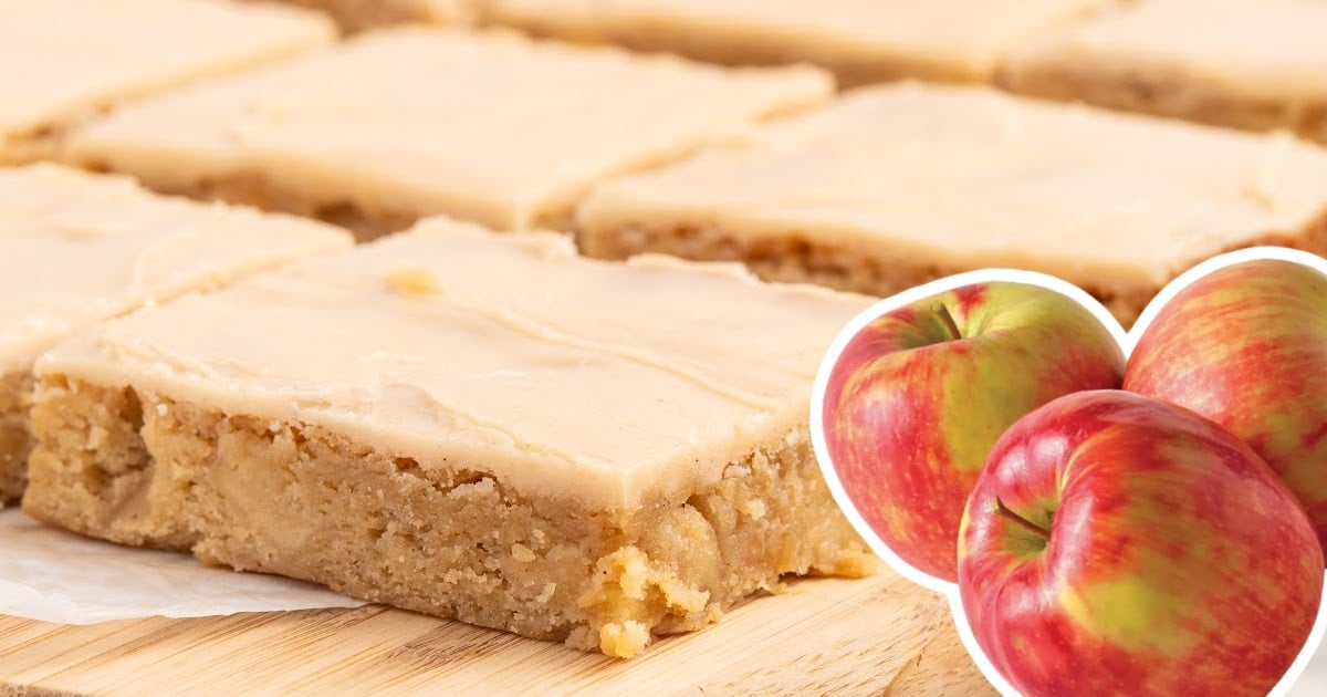 Apple Brownies with apples on the side