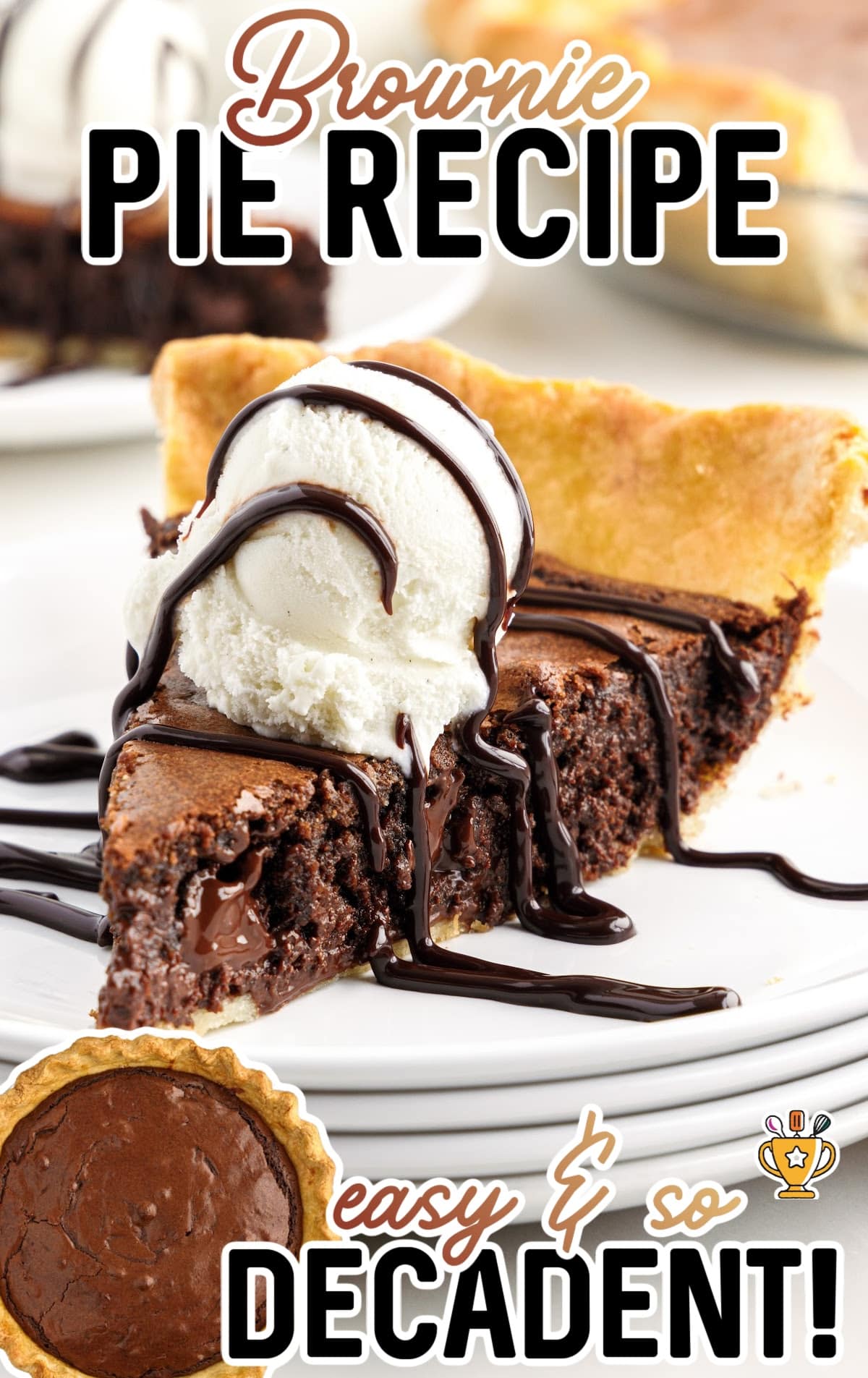 A piece of Brownie Pie