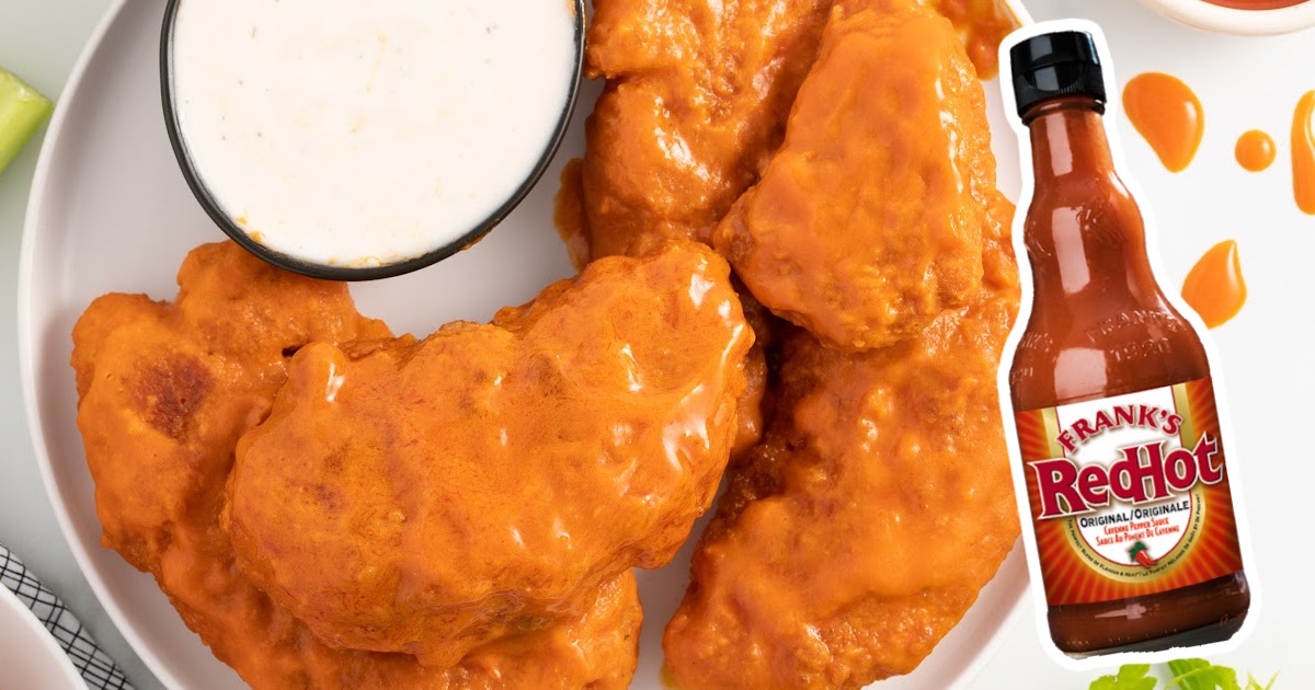 Buffalo Chicken Tenders on a plate