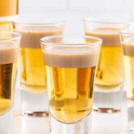 Glasses of Buttery Nipple Shot