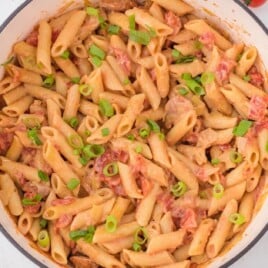 Cajun Pasta in a pan