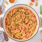 Cajun Pasta in a pan