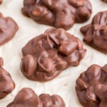 a close up photo of Chocolate Peanut Clusters