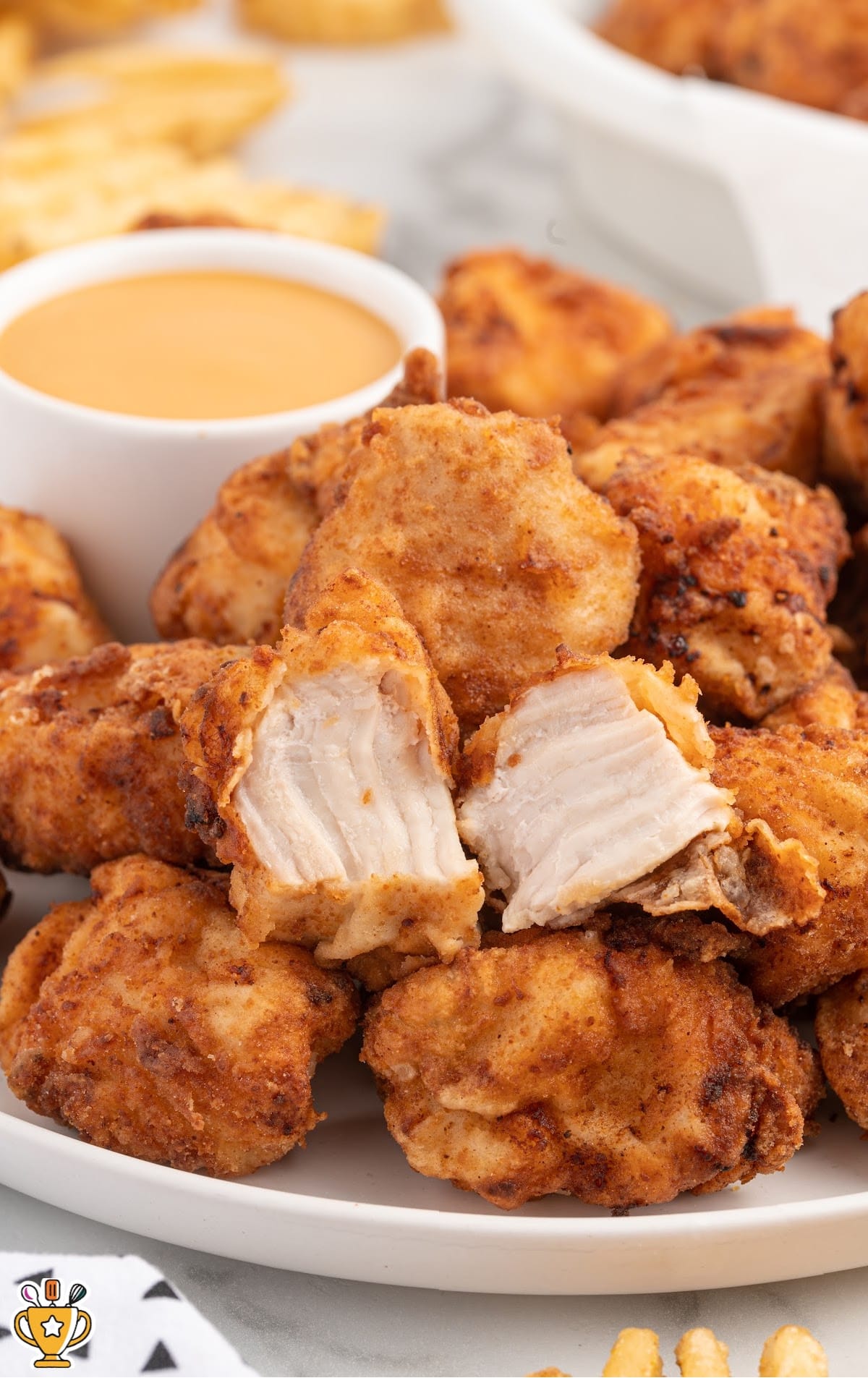 Copycat Chick Fil A Nuggets on a plate
