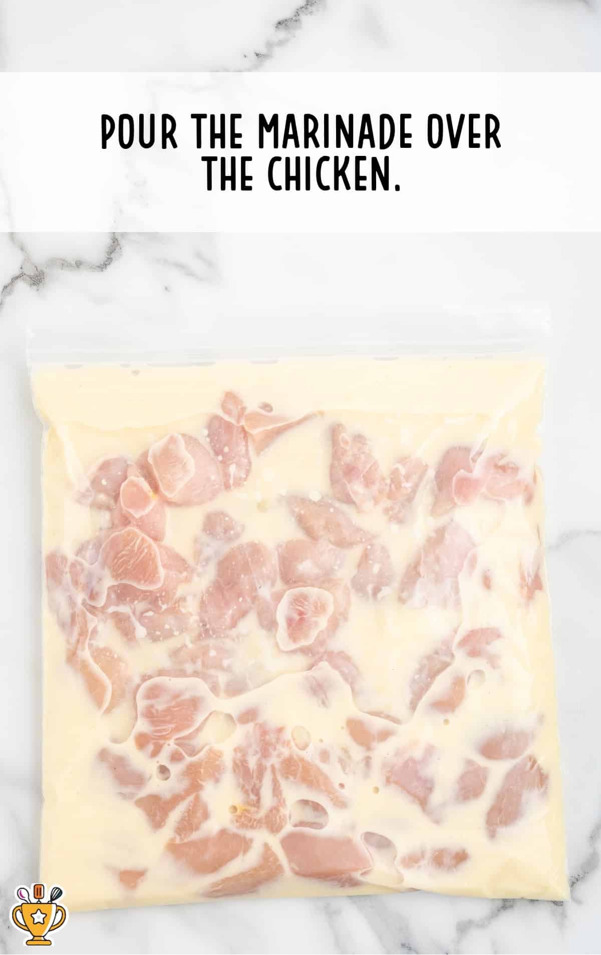 marinade over chicken