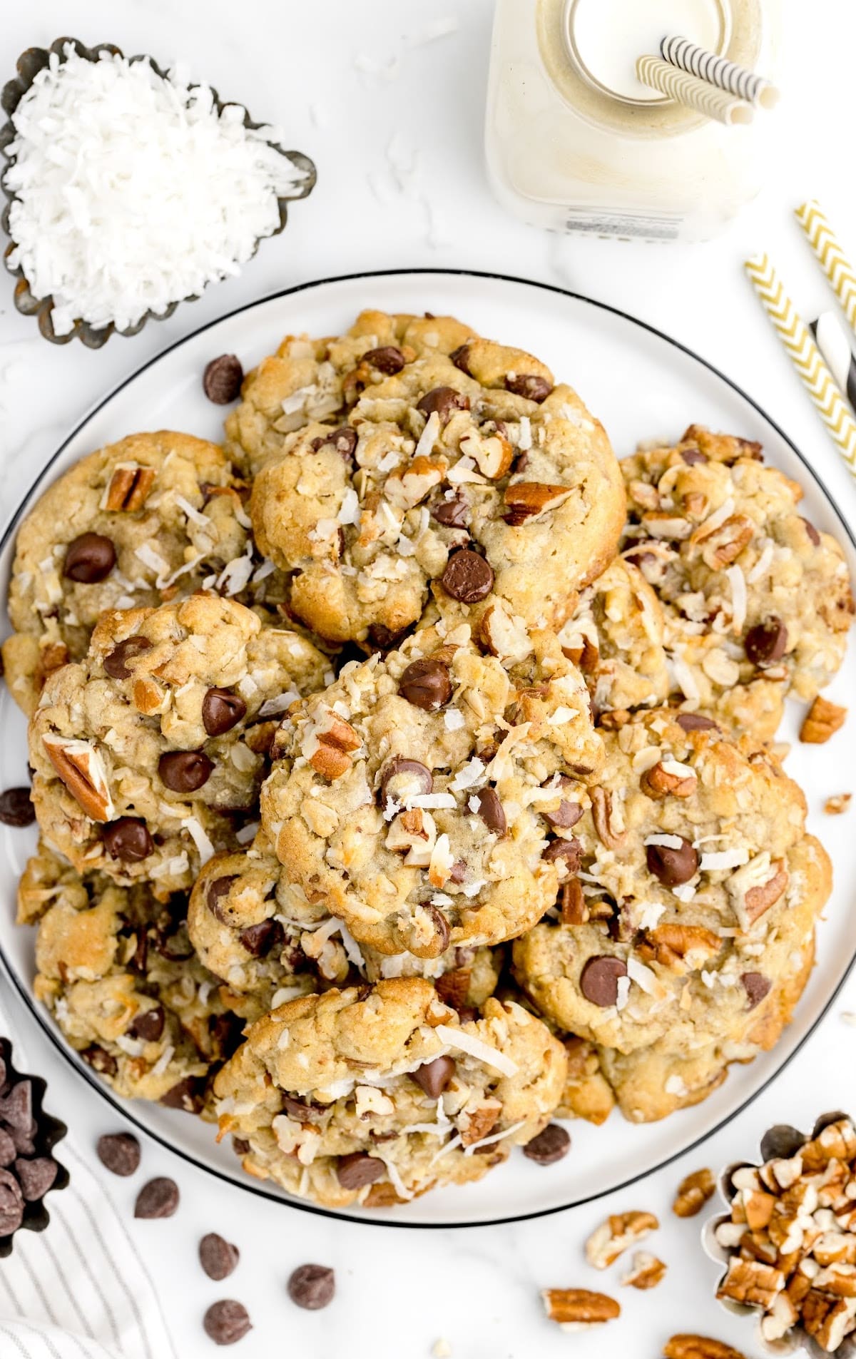 Cowboy Cookies on a plate