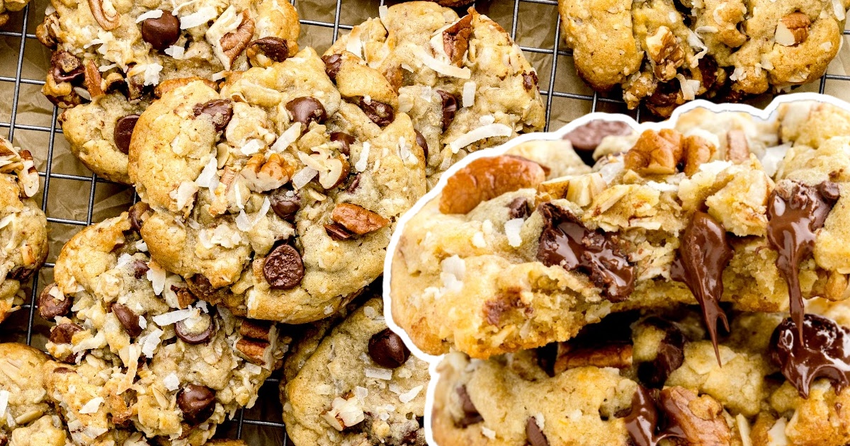 lots and lots of gooey and delicious cowboy cookies.