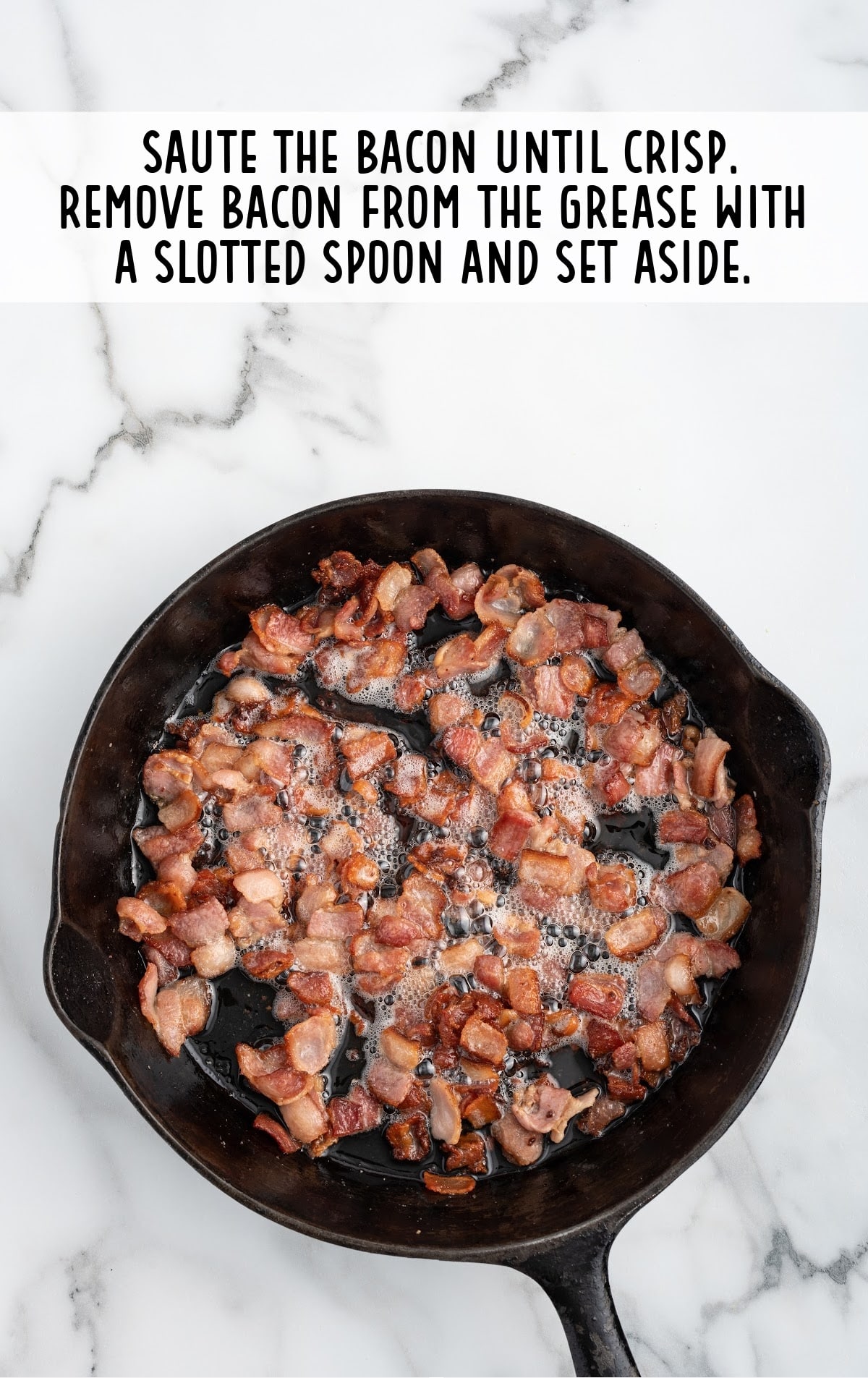 bacon in the skillet