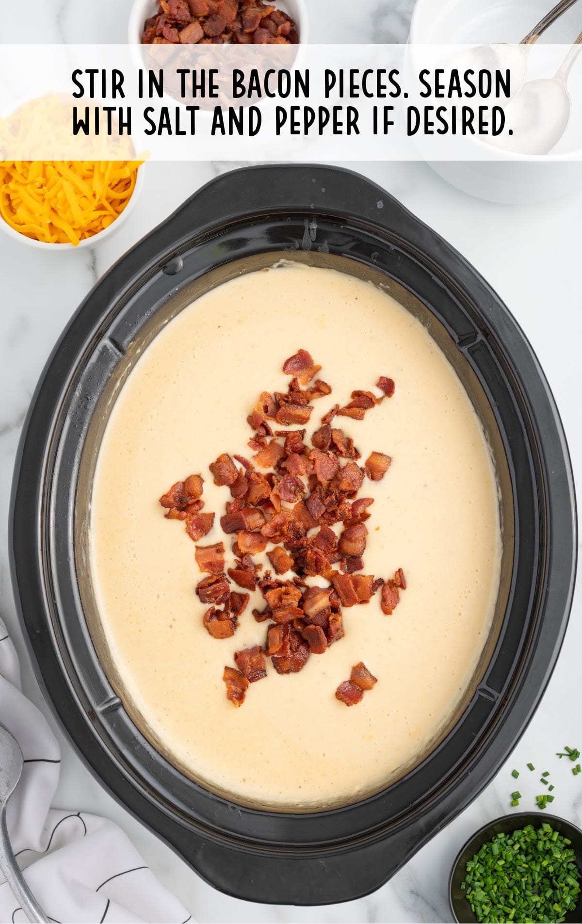 Crockpot Potato Soup in a crockpot