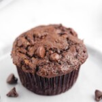 A Double Chocolate Chip Muffin
