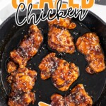 Honey Glazed Chicken in a skillet