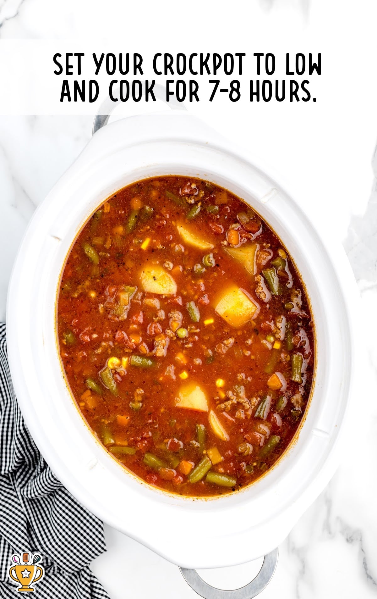 Hamburger Soup in a Crockpot