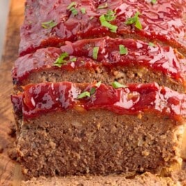 A close up photo of Lipton Onion Soup Meatloaf