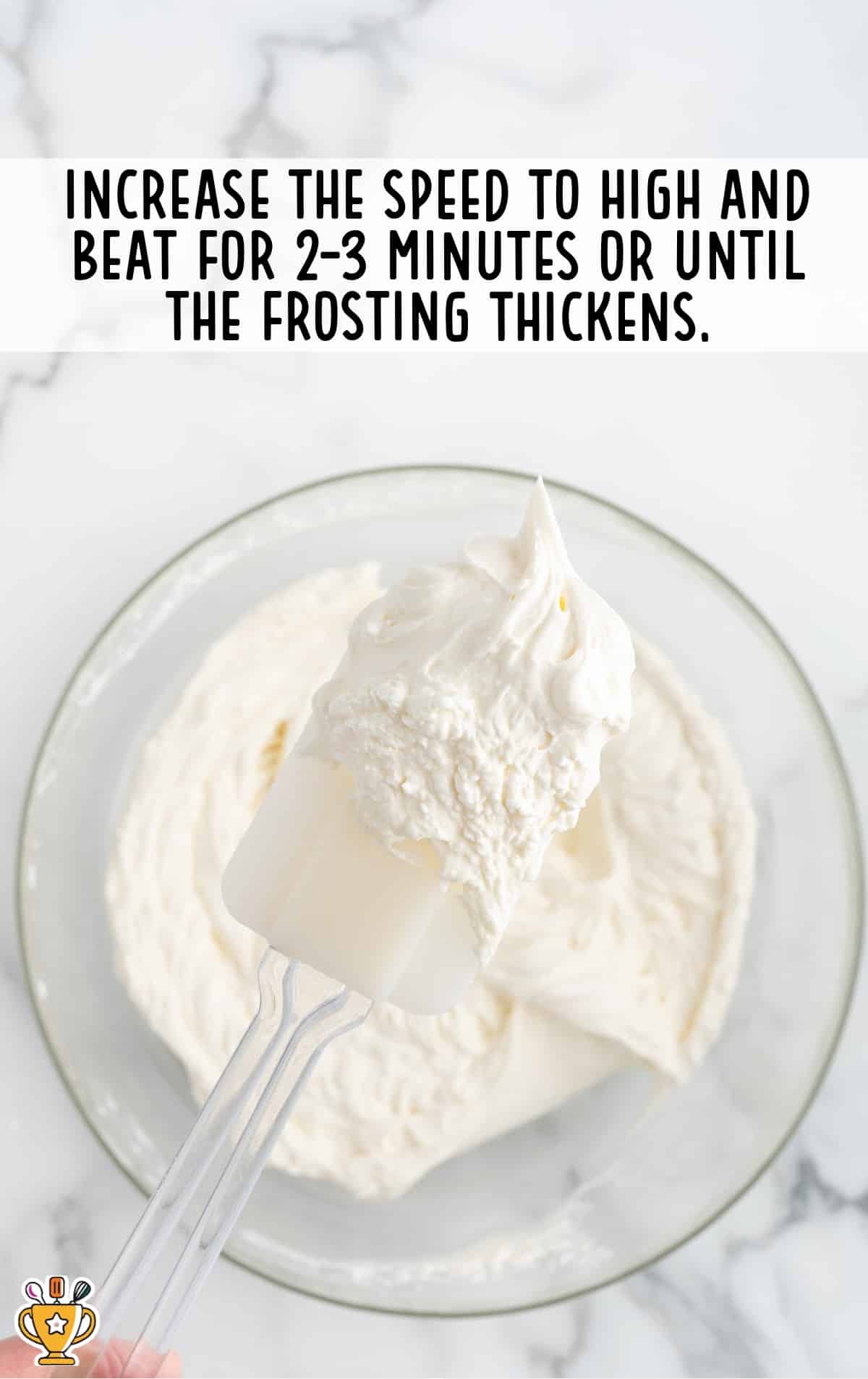 Frosting in a bowl