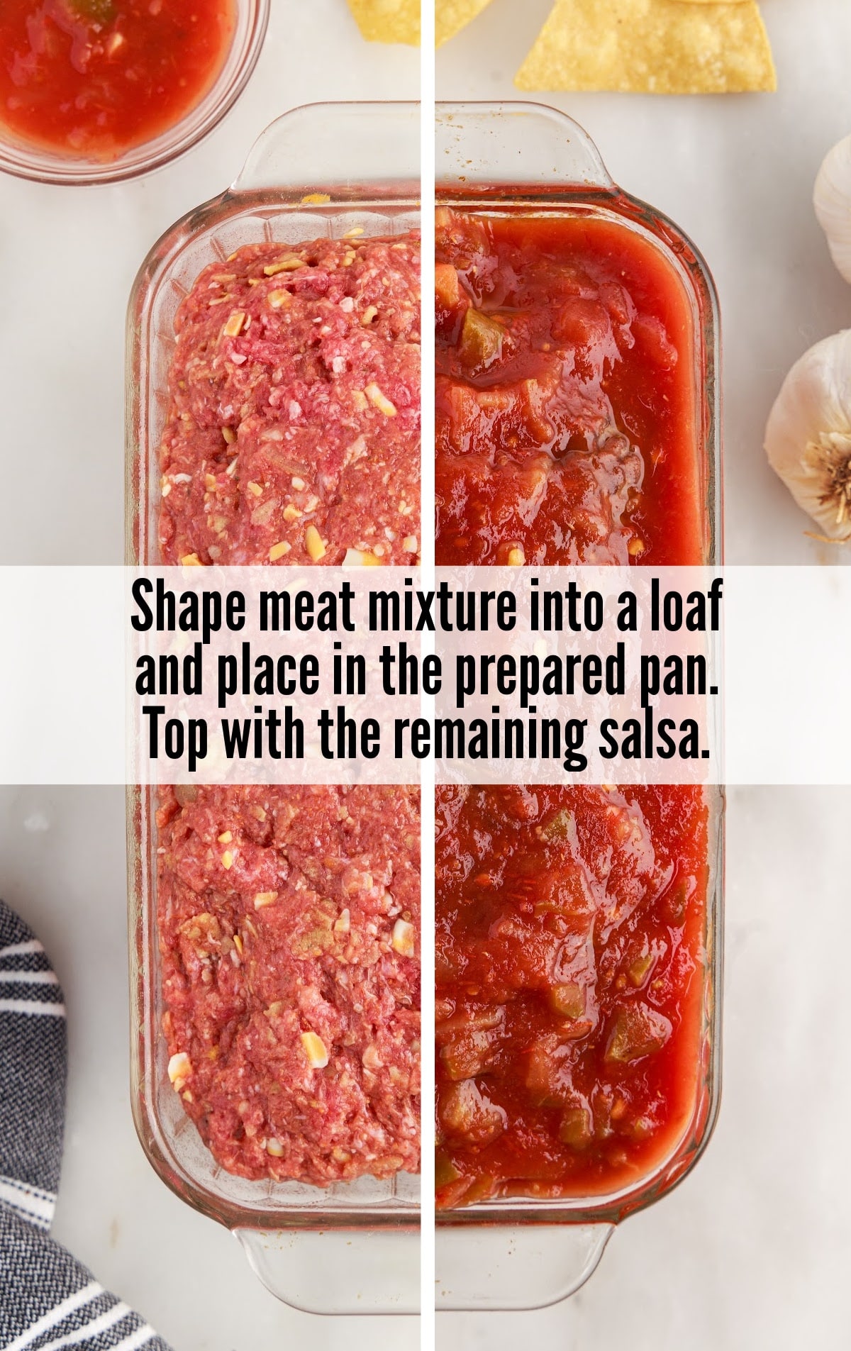 Mexican Meatloaf in a baking pan