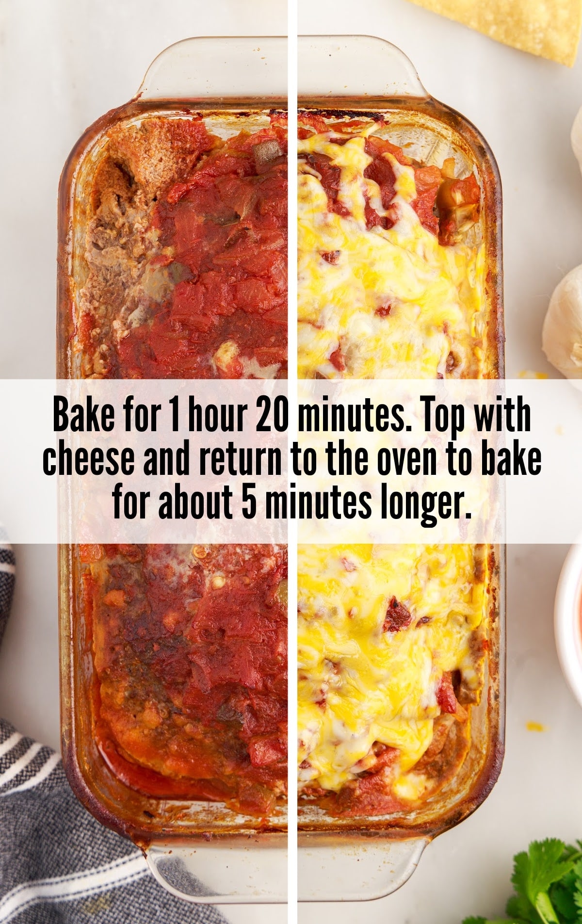 Mexican Meatloaf in a baking pan