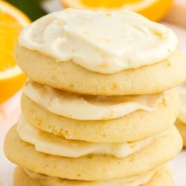 a stack of Orange Cookies