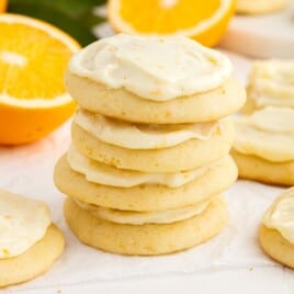 A stack of Orange Cookies