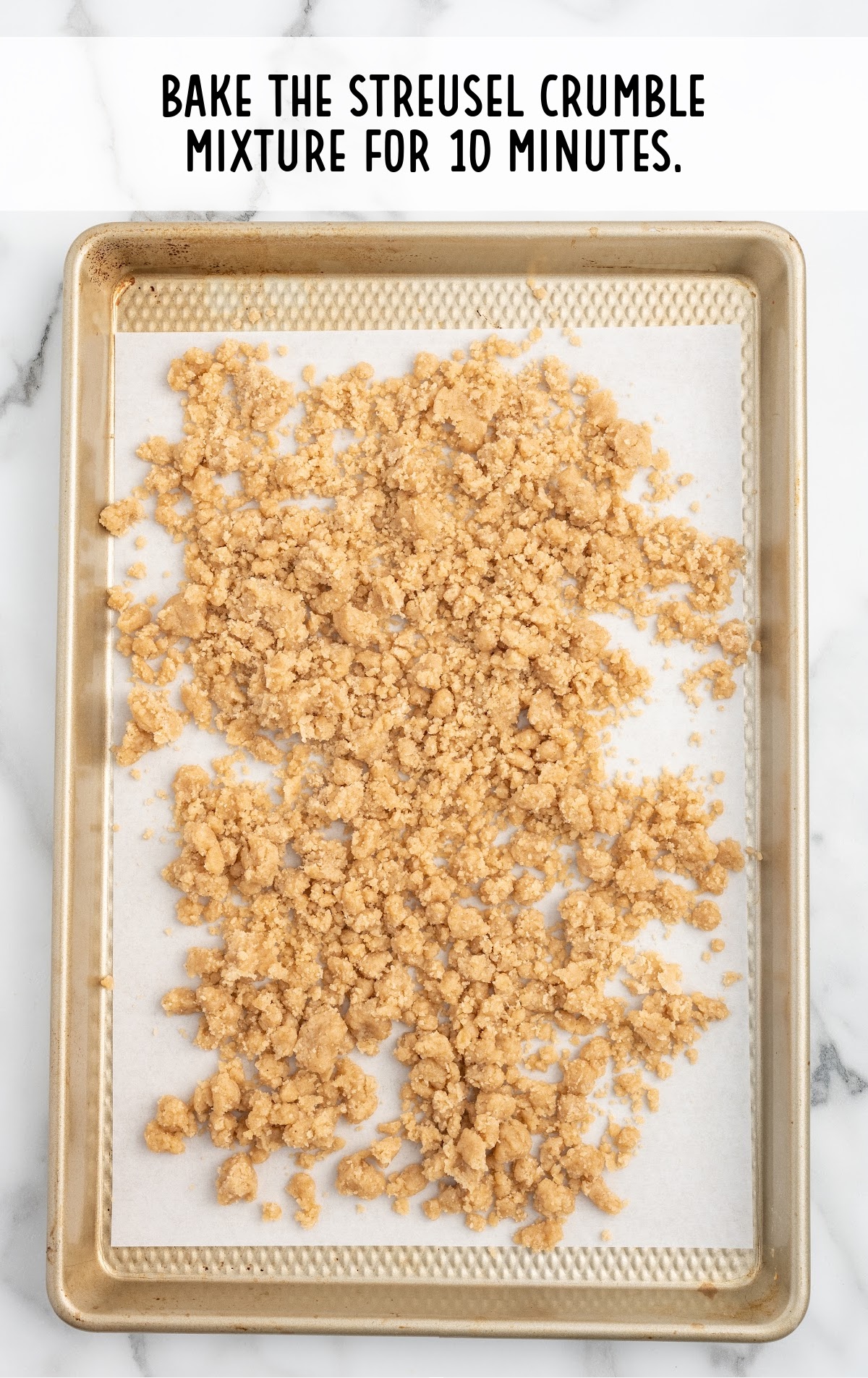 baked streusel crumble mixture