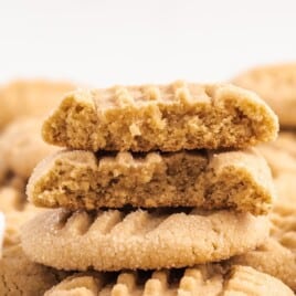 A stack of Peanut Butter Cookies