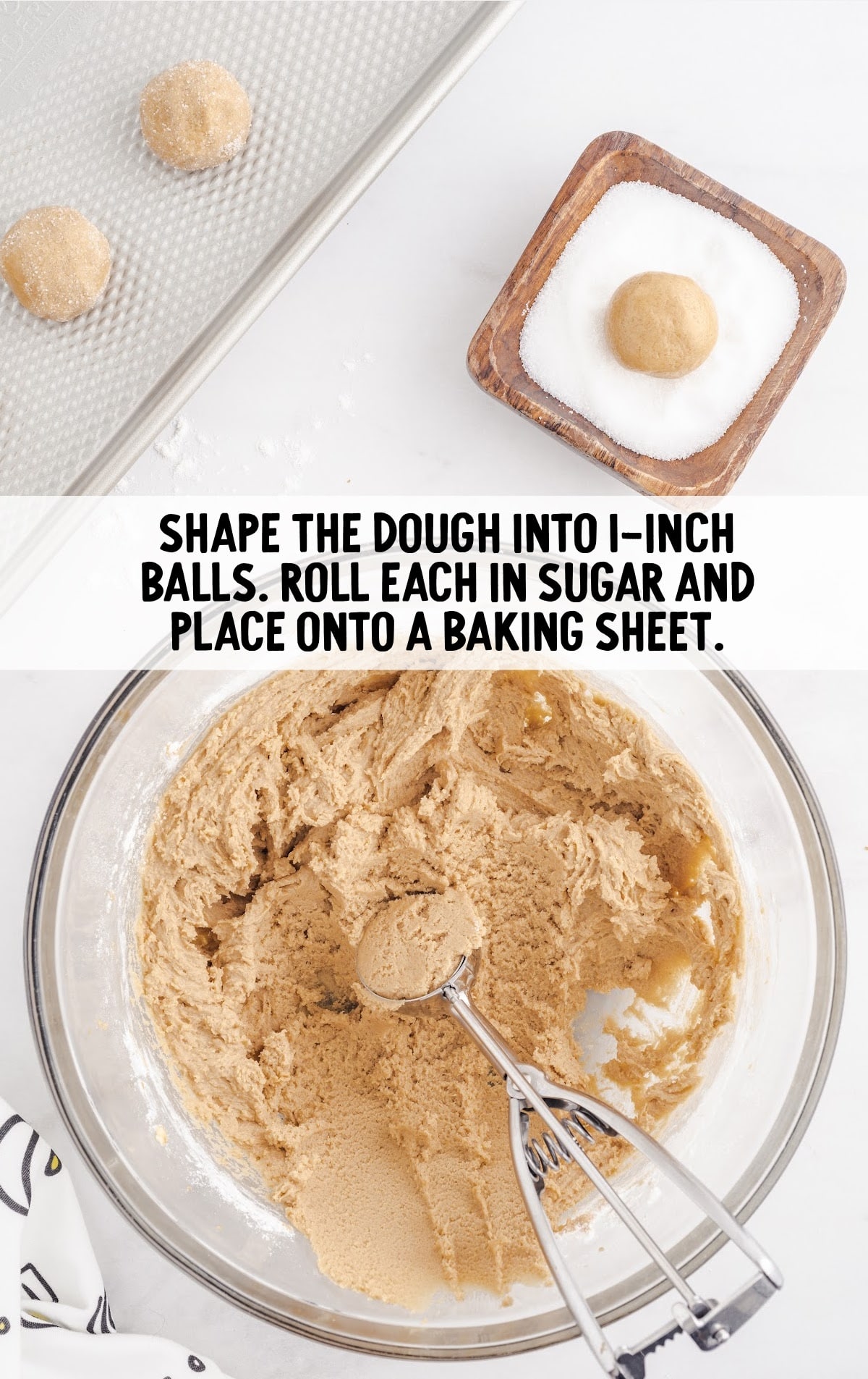 Peanut Butter Cookies dough in a bowl