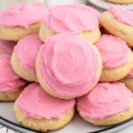 Sour Cream Cookies on a plate
