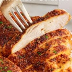 sliced chicken breast.