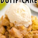 A plate full of Apple Dump Cake