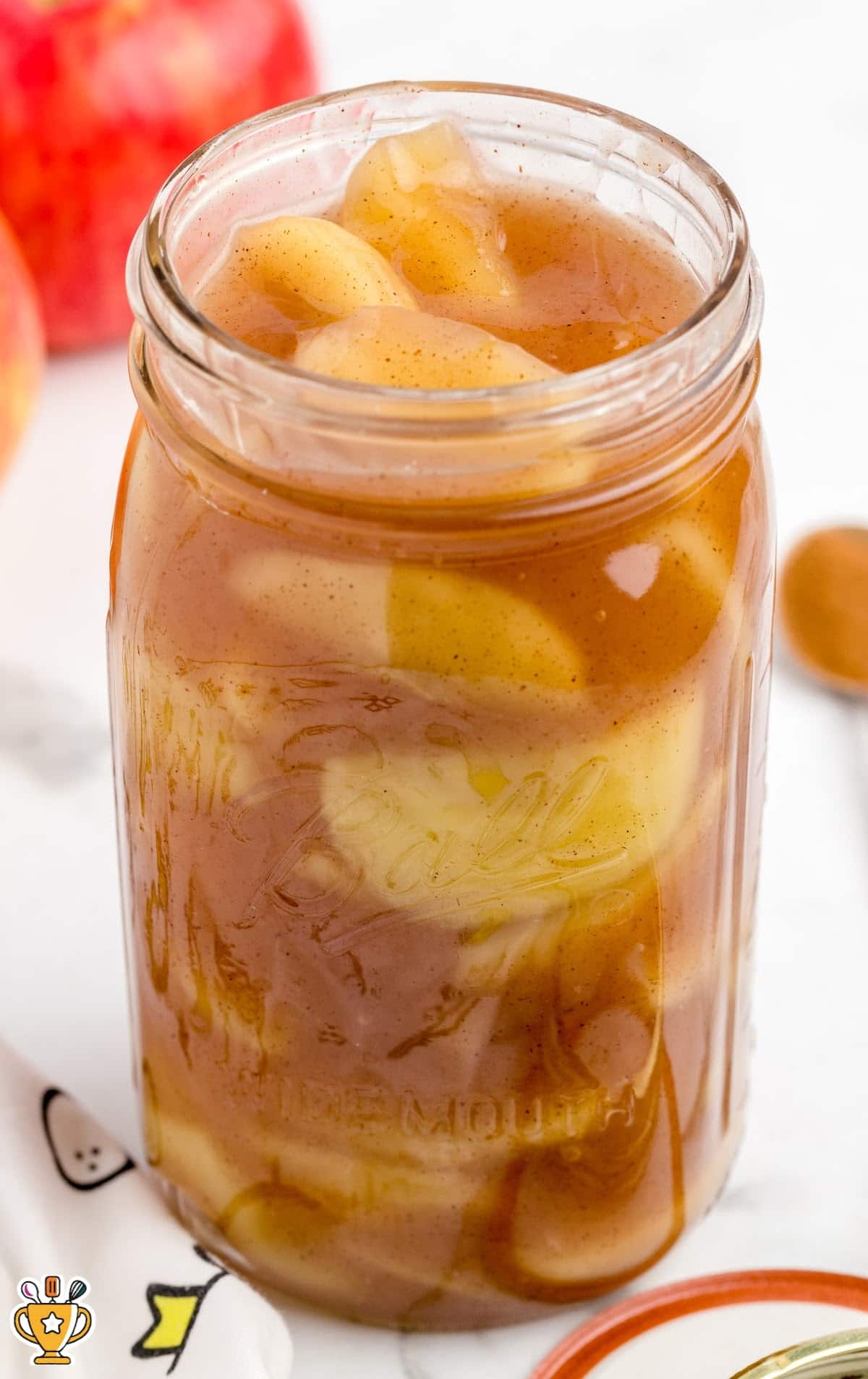 Apple Pie Filling Recipe in a jar