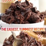 two white bowls of Brownie Batter